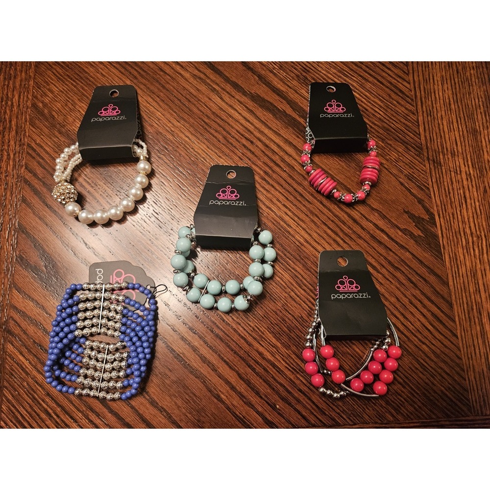 Paparazzi Fashion Jewelry Snap Bracelets NWT Lot of 5 Boho #244